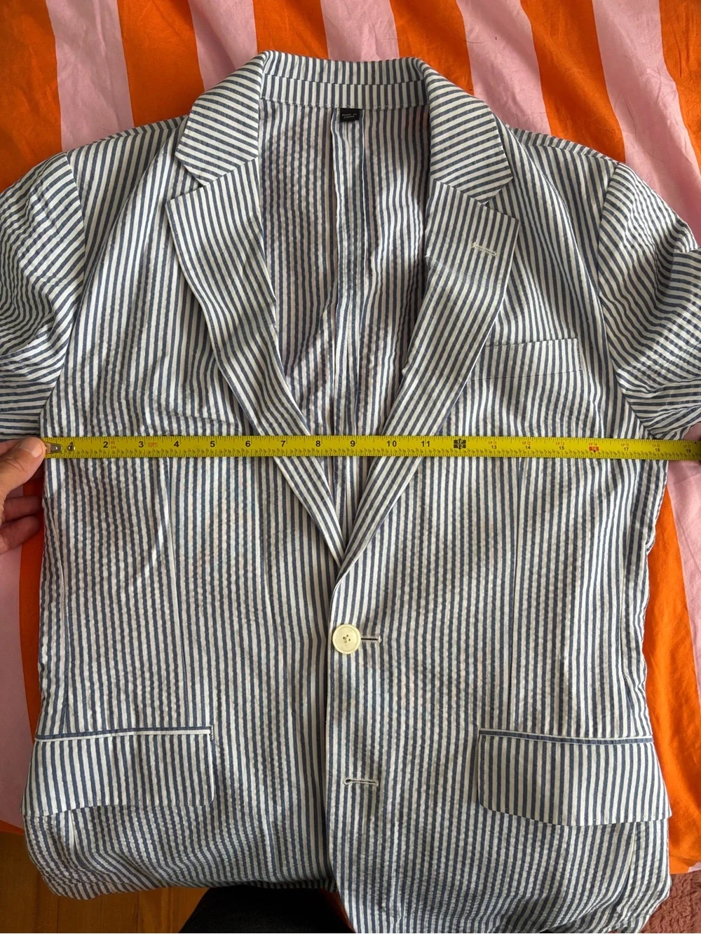 J. Crew Ludlow Seersucker Suit 36s pants 31x28